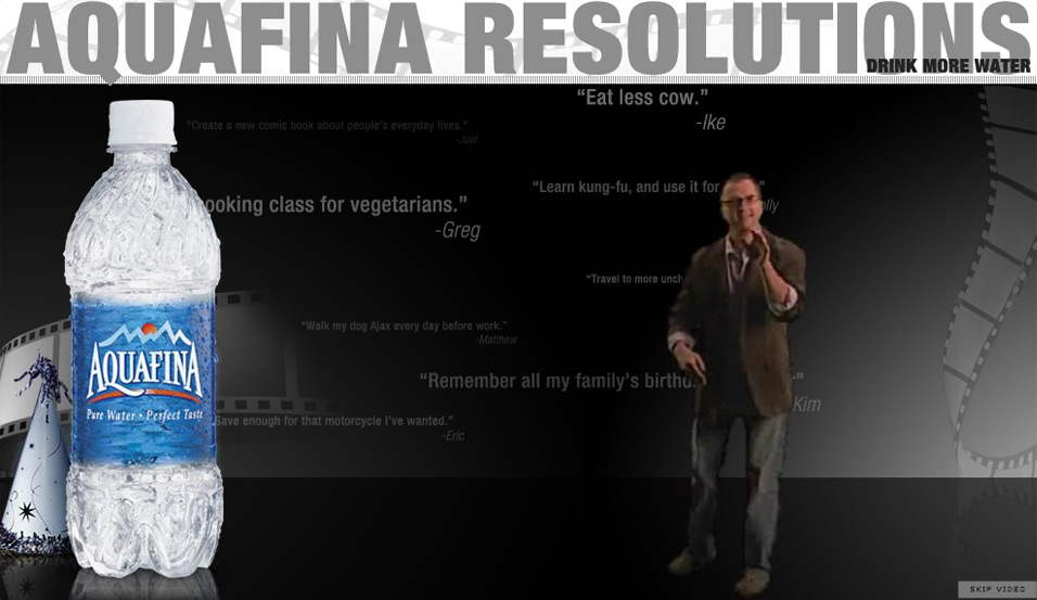 Aquafina: Resolutions on Film: introducing the film director