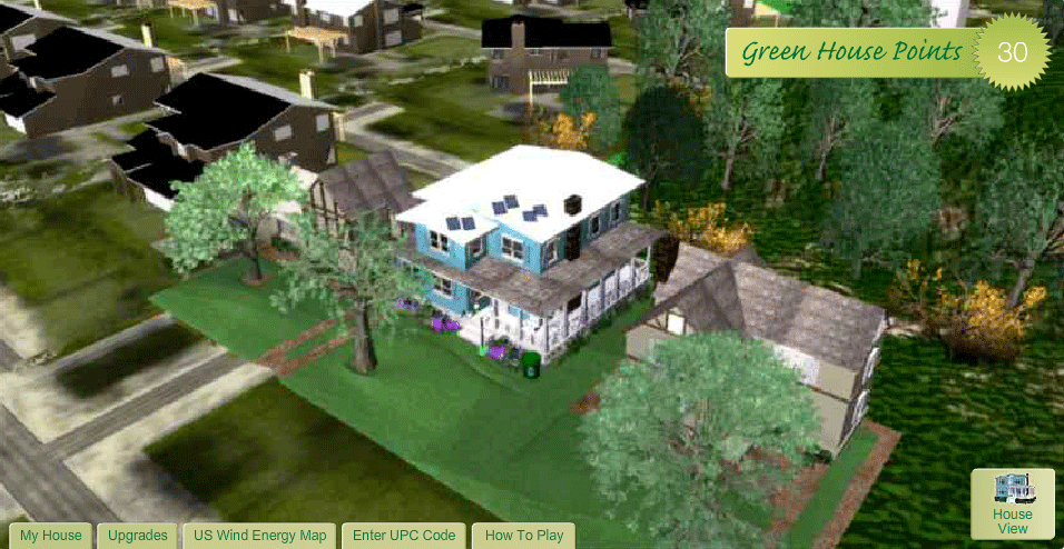 Silk Soymilk: Virtual Green House - neighborhood view