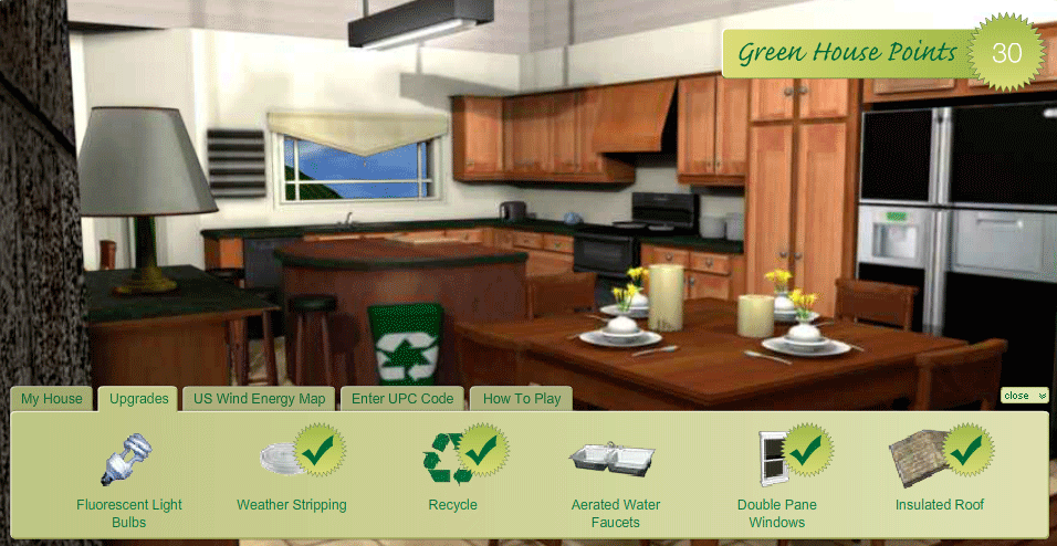Silk Soymilk: Virtual Green House - status modal window